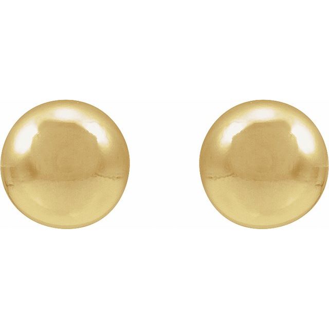 14K Yellow Gold-Filled 5 mm Ball Stud Earring
