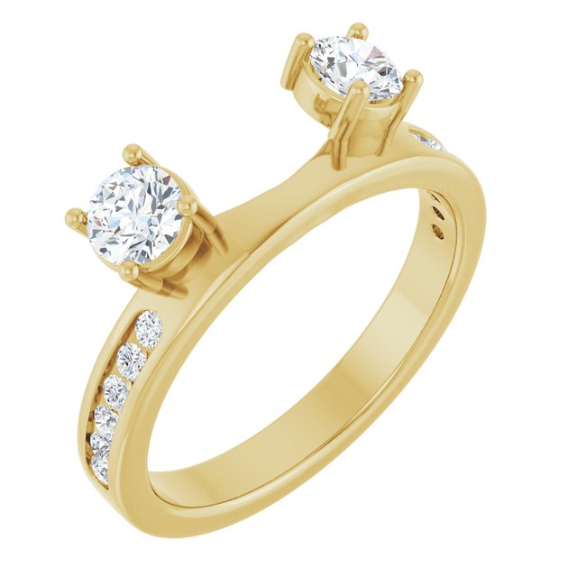 5/8 ct Lab-Grown Diamond Wrap-Style Band in 14K Yellow Gold