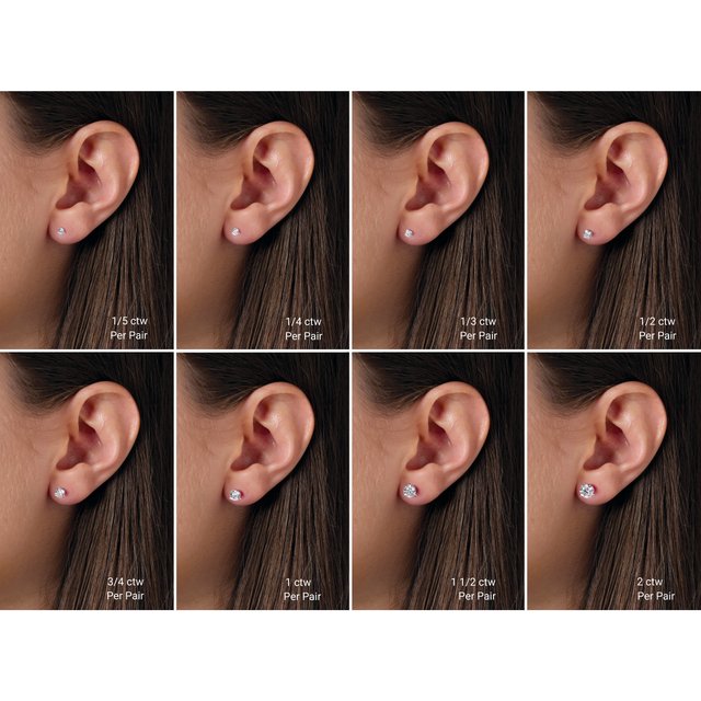 
                  
                    14K White 3 CTW Lab-Grown Diamond Stud Earrings
                  
                