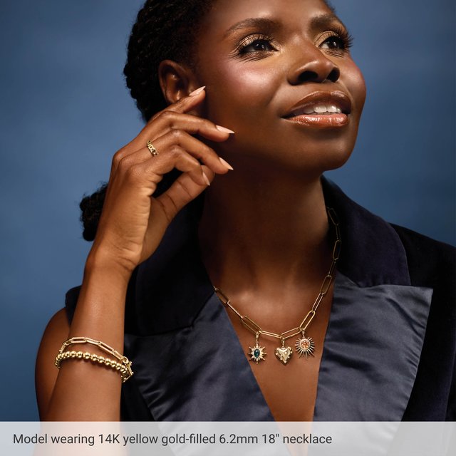 
                  
                    14K Yellow Gold-Filled 6.2 mm Paperclip-Style 18" Chain
                  
                