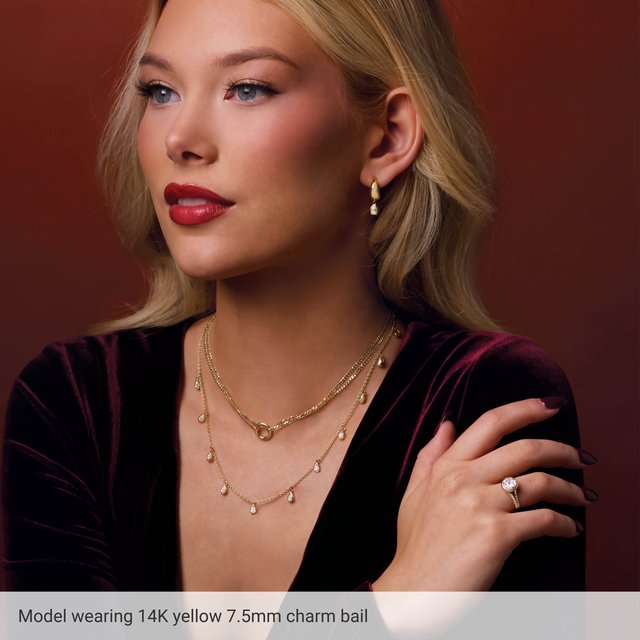 
                  
                    14K Yellow Hinged Charm Bail
                  
                