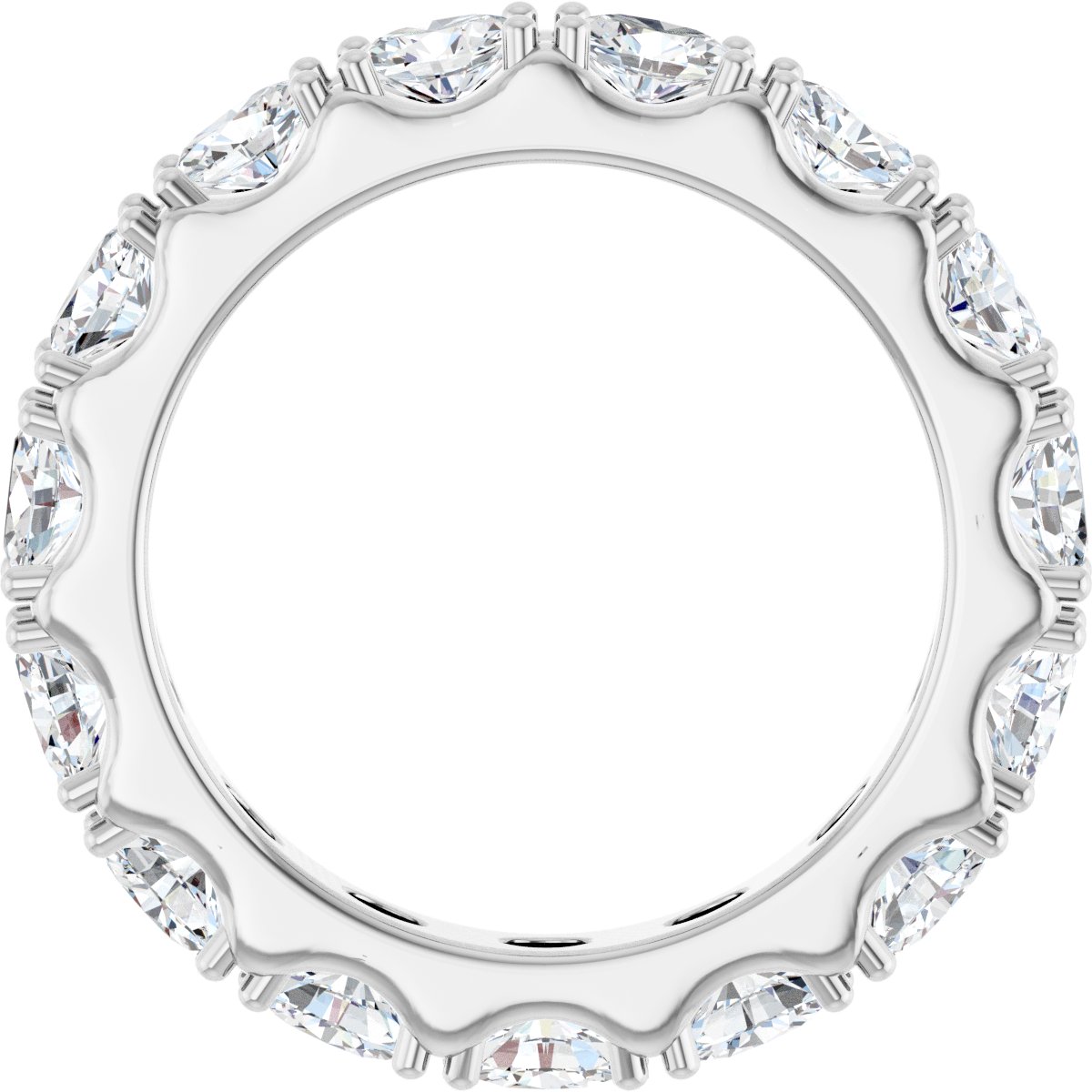 14K White Gold 2 1/4 CTW Lab-Grown Diamond Eternity Band Size 7 — view 2