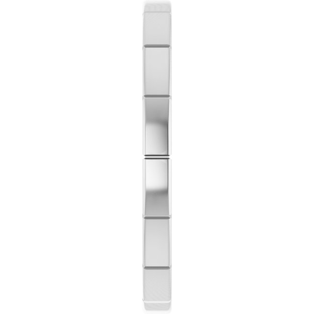 2 mm Fluted Band in 14K White Gold
