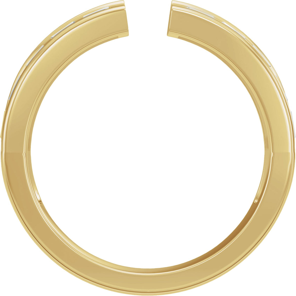 1/4 ct Lab-Grown Diamond Open Band in 14K Yellow Gold