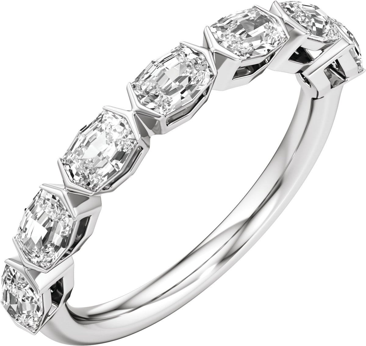 9/10 ct Lab-Grown Diamond Anniversary Band in 14K White Gold