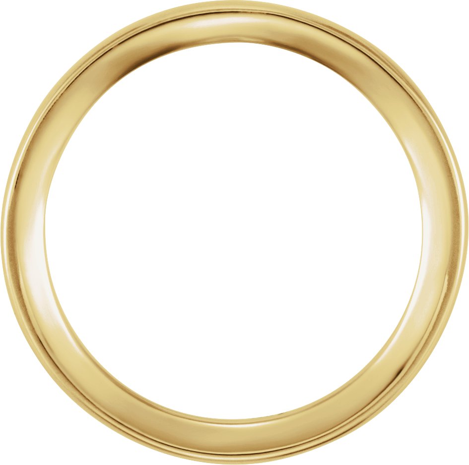 14K Yellow Gold 4 mm Flat Band