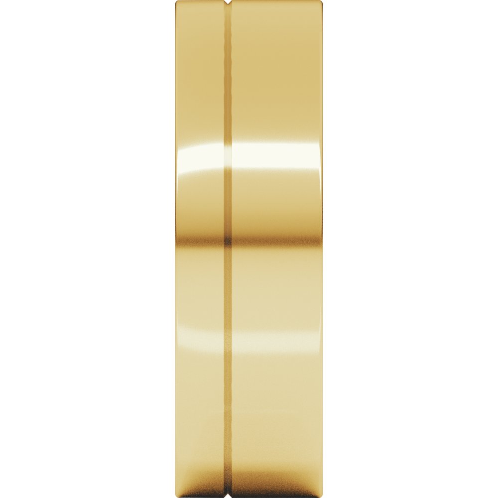 7 mm Flat Edge Band in 14K Yellow Gold
