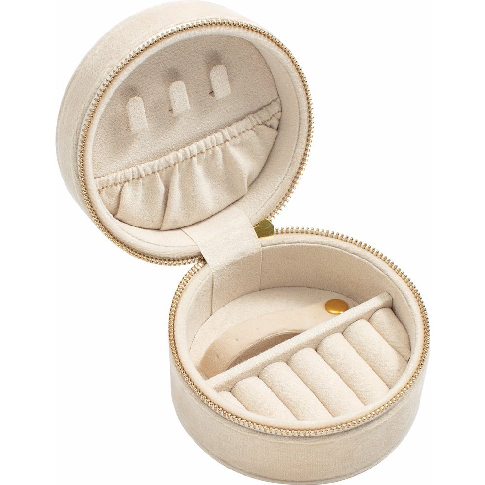 Velvet Round Treasure Chest