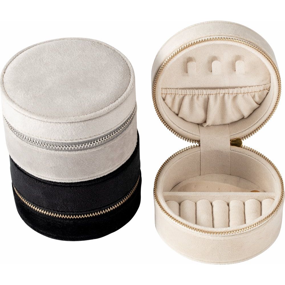 Velvet Round Treasure Chest