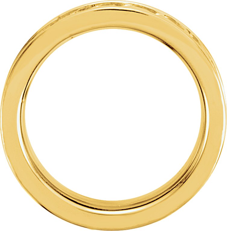 14K Yellow Gold 7.5 mm Celtic-Inspired Band