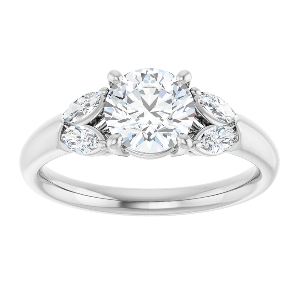 
                  
                    14K White Round 1 ct Engagement Ring
                  
                