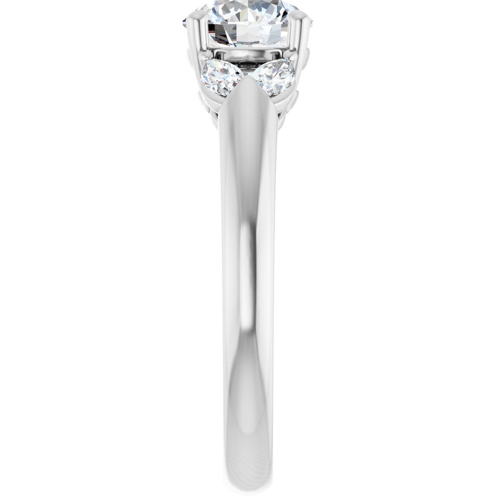 
                  
                    14K White Round 1 ct Engagement Ring
                  
                