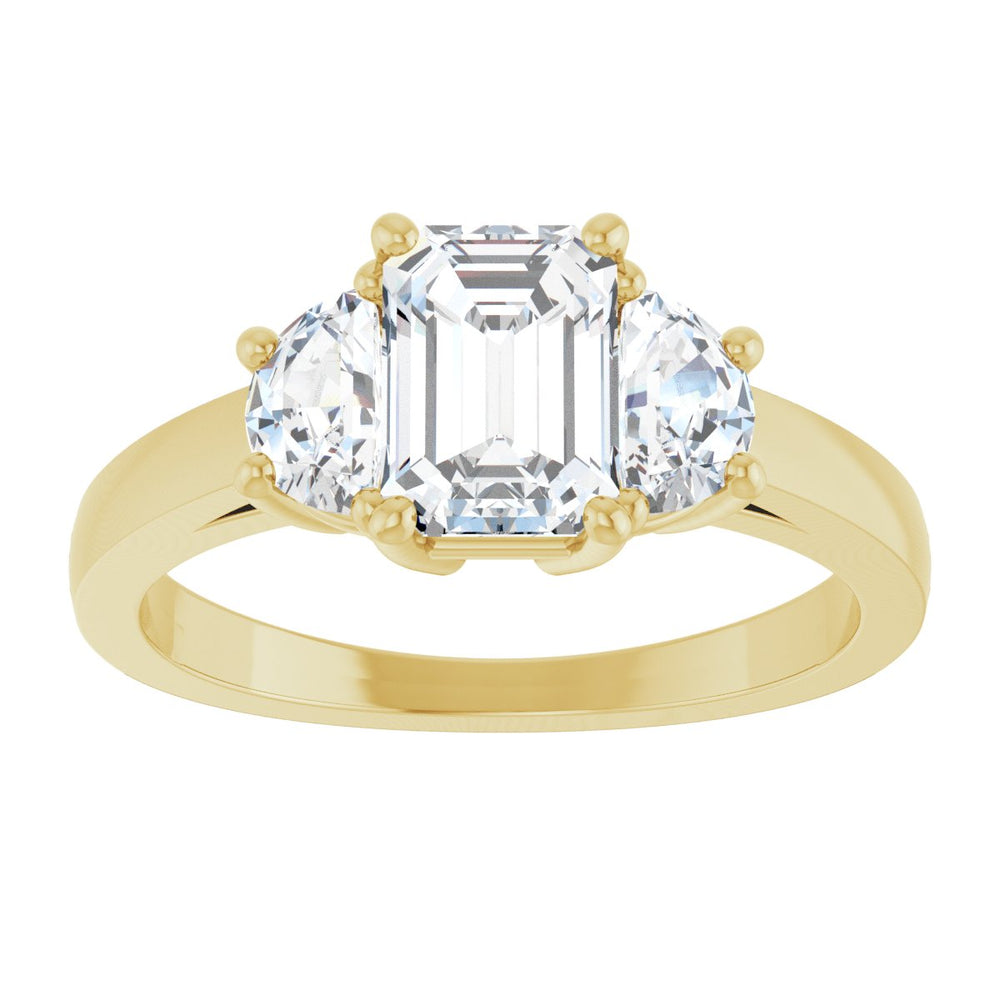 
                  
                    14K Yellow Emerald 1 1/4 ct Engagement Ring
                  
                