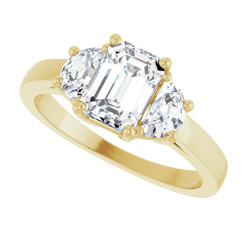 
                  
                    14K Yellow Emerald 1 1/4 ct Engagement Ring
                  
                