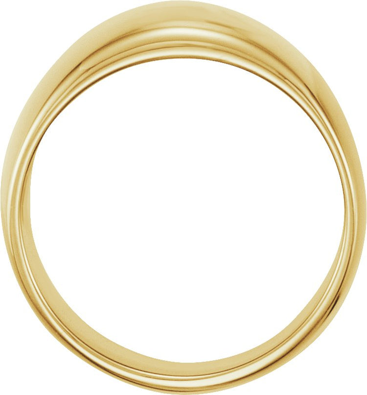 14K Yellow Gold Dome Ring