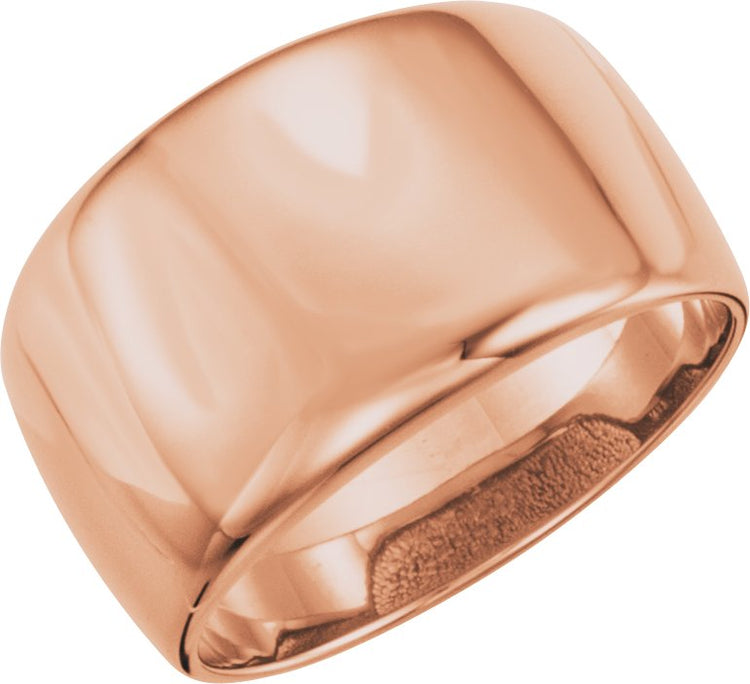 14K Rose Gold Dome Ring