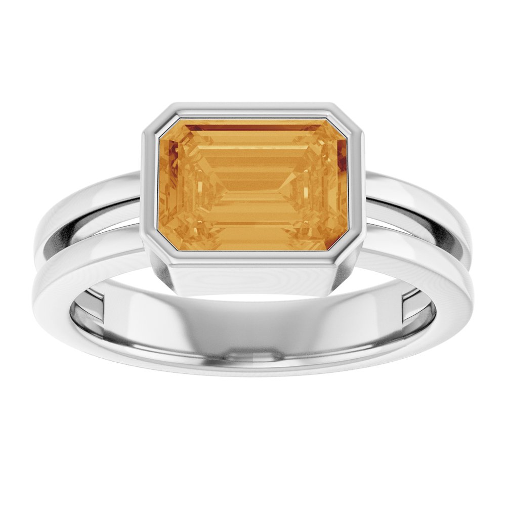 
                  
                    Sterling Silver Natural Citrine Ring
                  
                
