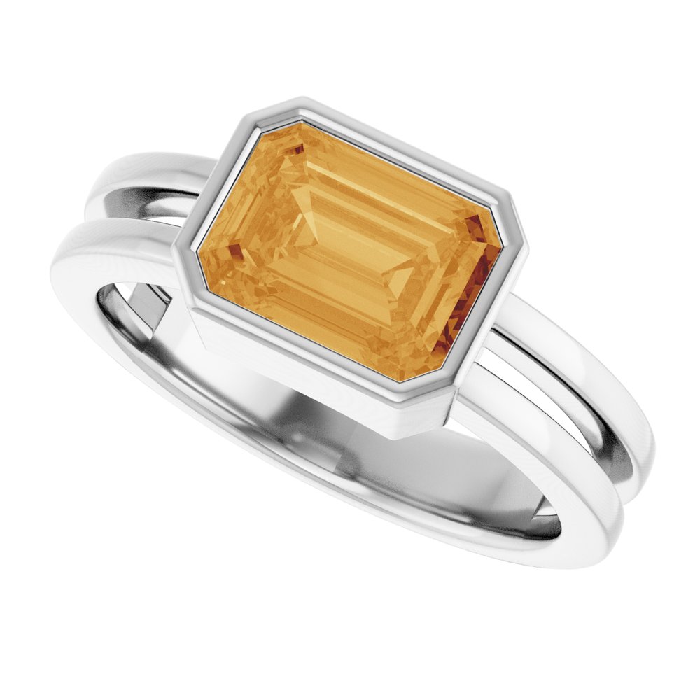
                  
                    Sterling Silver Natural Citrine Ring
                  
                