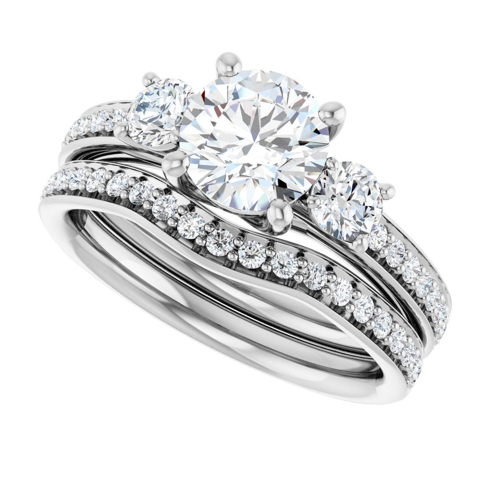 
                  
                    14K White Round 1 ct Engagement Ring
                  
                