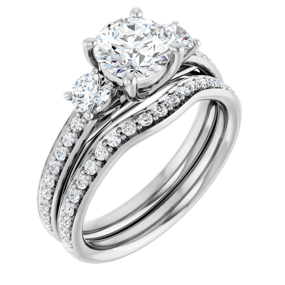 
                  
                    14K White Round 1 ct Engagement Ring
                  
                