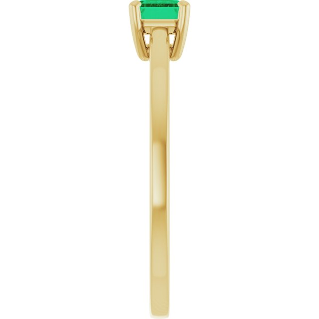 
                  
                    14K Yellow Lab-Grown Emerald Ring
                  
                
