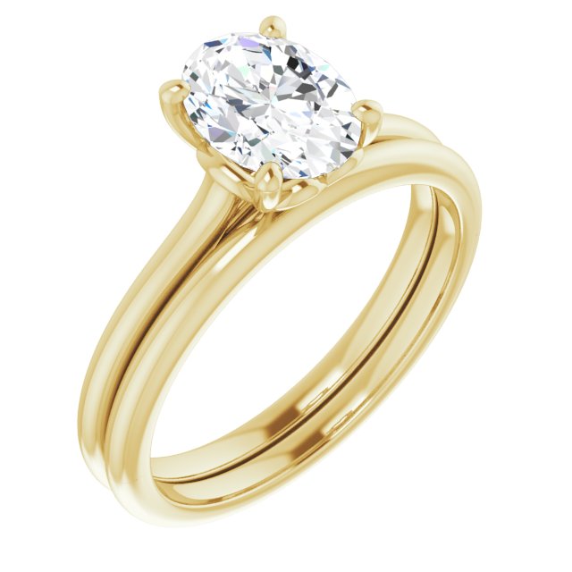 
                  
                    14K Yellow Oval 1 ct Engagement Ring
                  
                