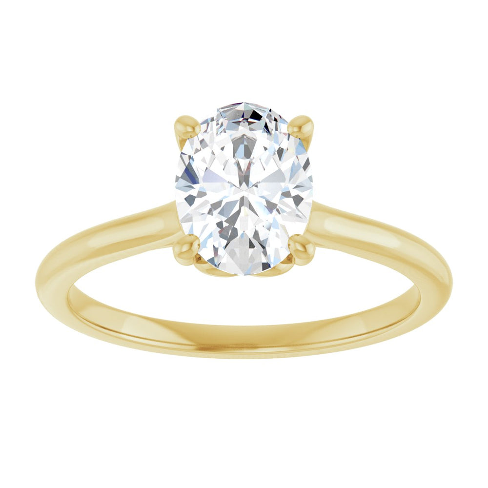 
                  
                    14K Yellow Oval 1 ct Engagement Ring
                  
                