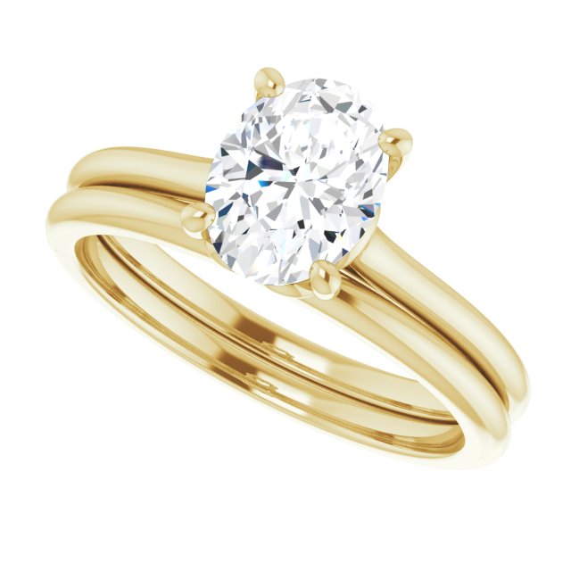 
                  
                    14K Yellow Oval 1 ct Engagement Ring
                  
                