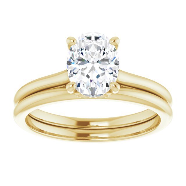 
                  
                    14K Yellow Oval 1 ct Engagement Ring
                  
                