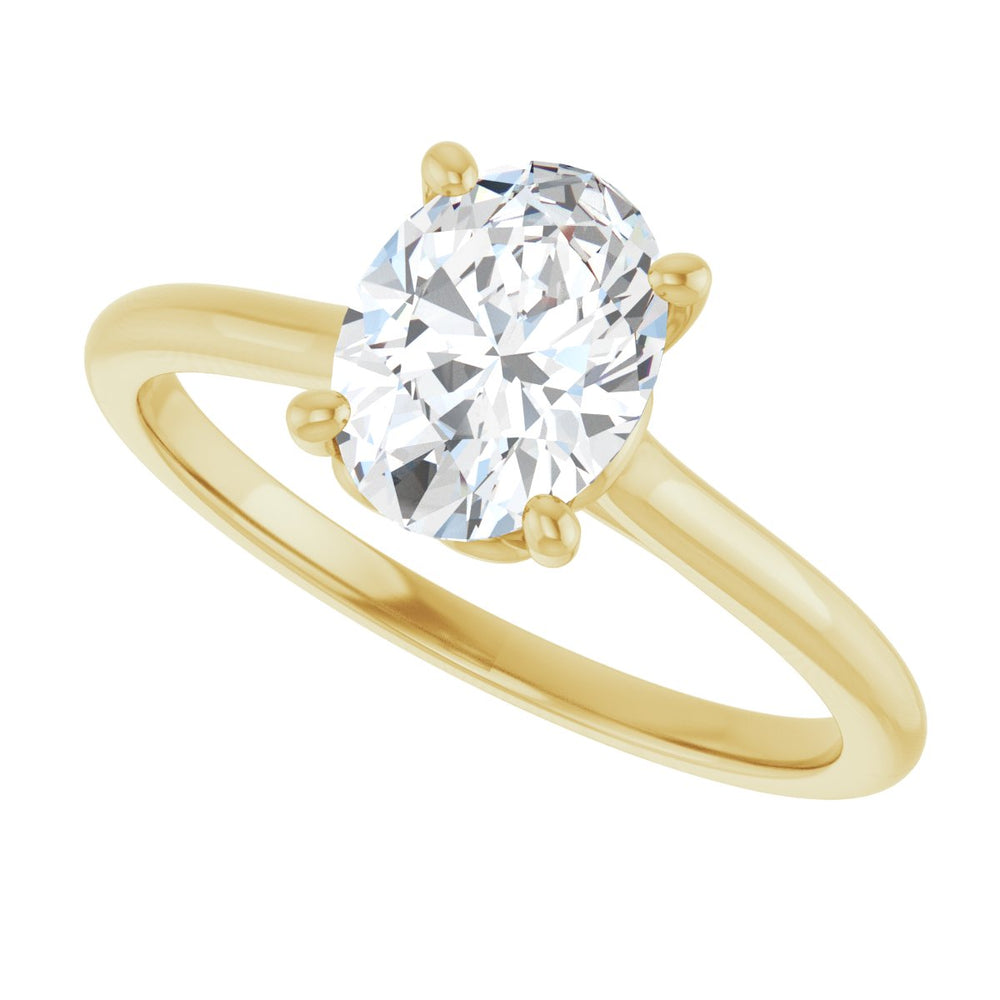
                  
                    14K Yellow Oval 1 ct Engagement Ring
                  
                