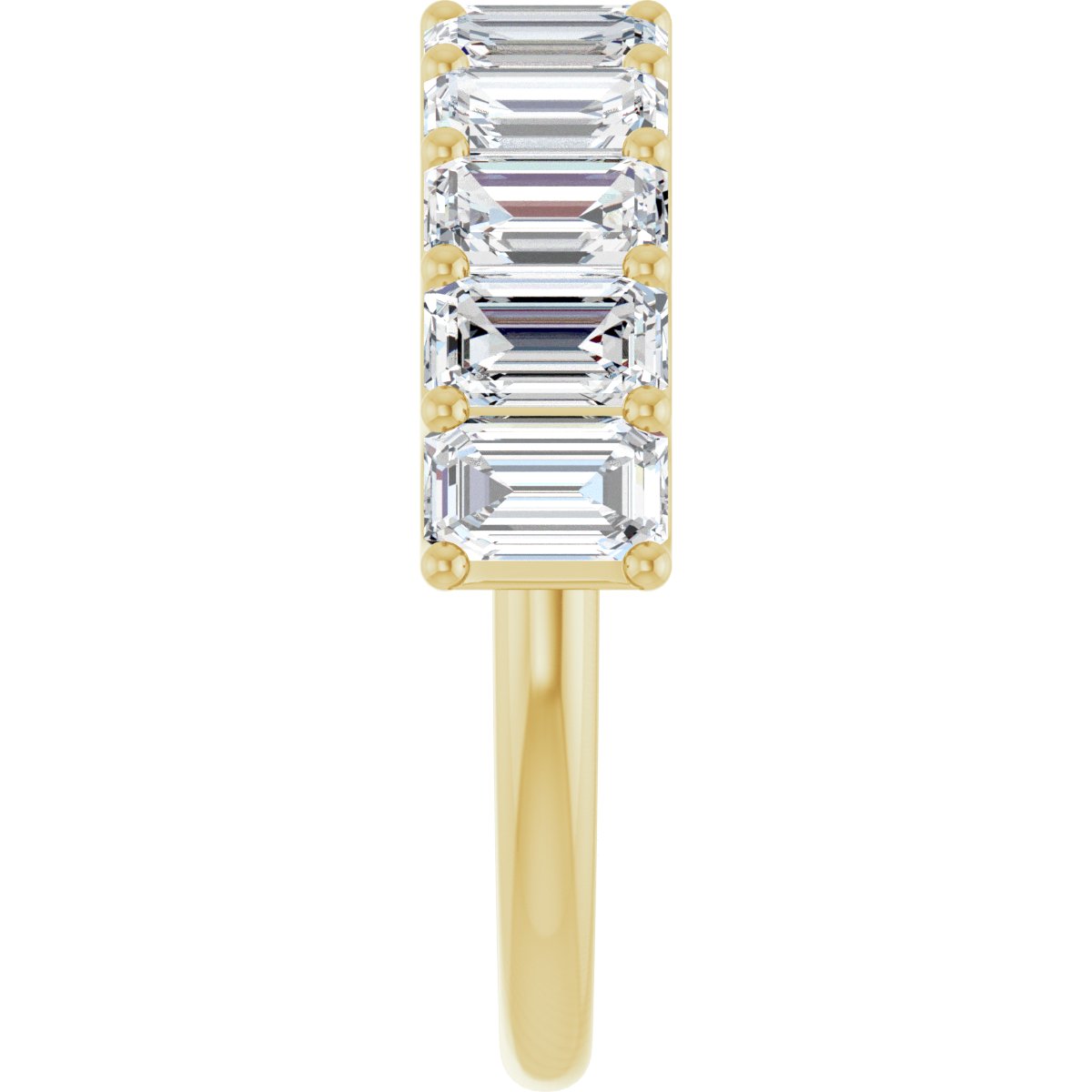 3 3/8 ct Lab-Grown Diamond Anniversary Band in 14K Yellow Gold