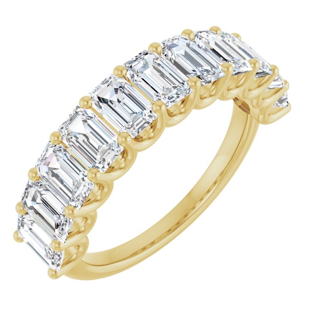 3 3/8 ct Lab-Grown Diamond Anniversary Band in 14K Yellow Gold