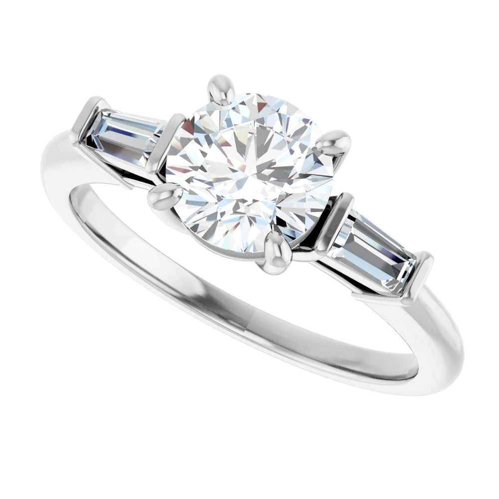 
                  
                    14K White Round 1 ct Engagement Ring
                  
                