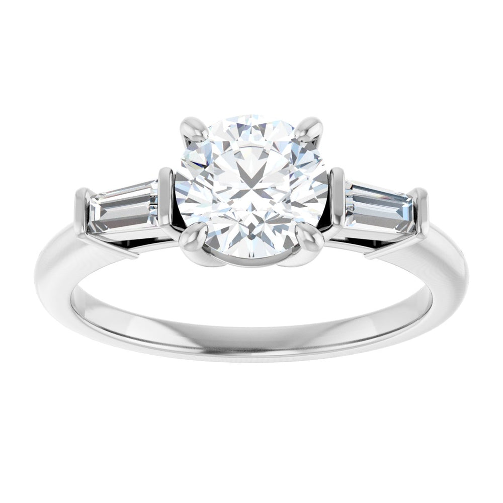 
                  
                    14K White Round 1 ct Engagement Ring
                  
                
