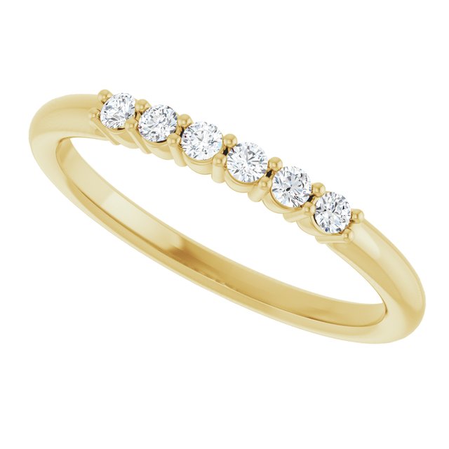 
                  
                    14K Yellow 1/8 CTW Natural Diamond Stackable Ring
                  
                