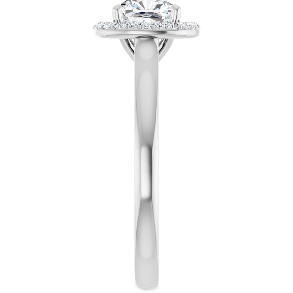
                  
                    14K White Cushion 1 1/4 ct Engagement Ring
                  
                