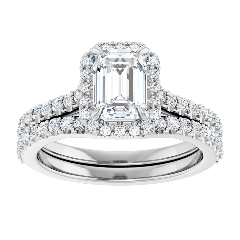 
                  
                    14K White Emerald 1 1/4 ct Engagement Ring
                  
                