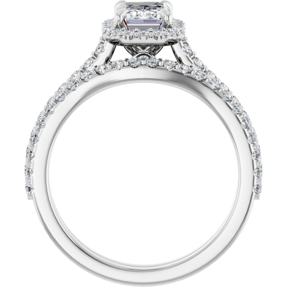 
                  
                    14K White Emerald 1 1/4 ct Engagement Ring
                  
                