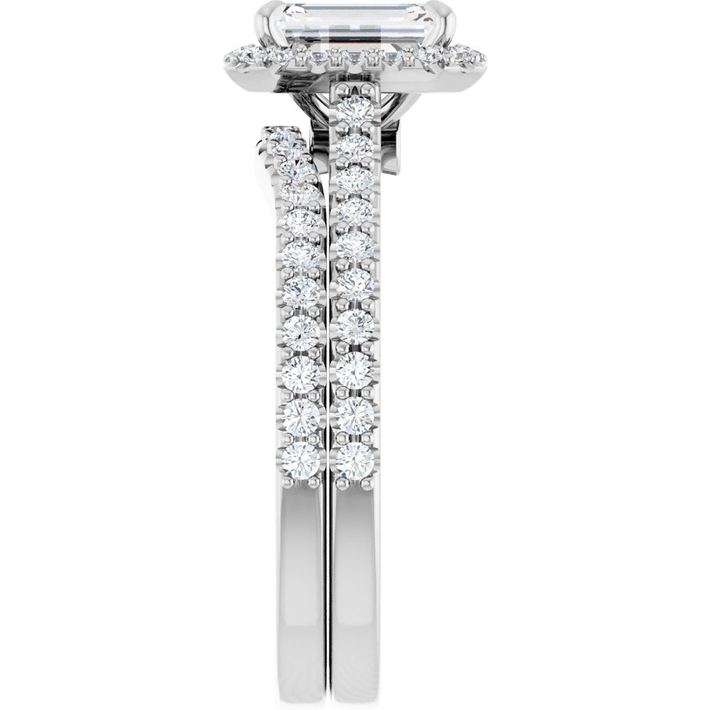 
                  
                    14K White Emerald 1 1/4 ct Engagement Ring
                  
                