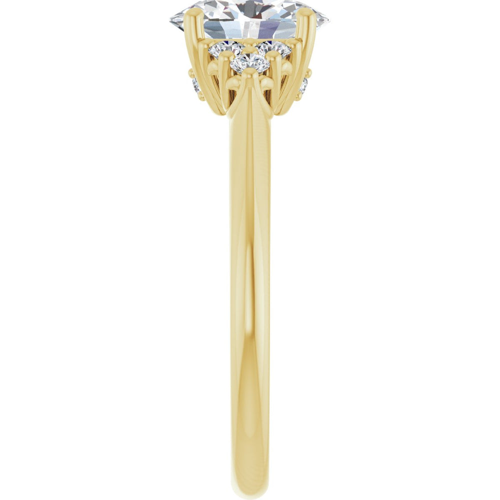 
                  
                    14K Yellow Oval 1 ct Engagement Ring
                  
                