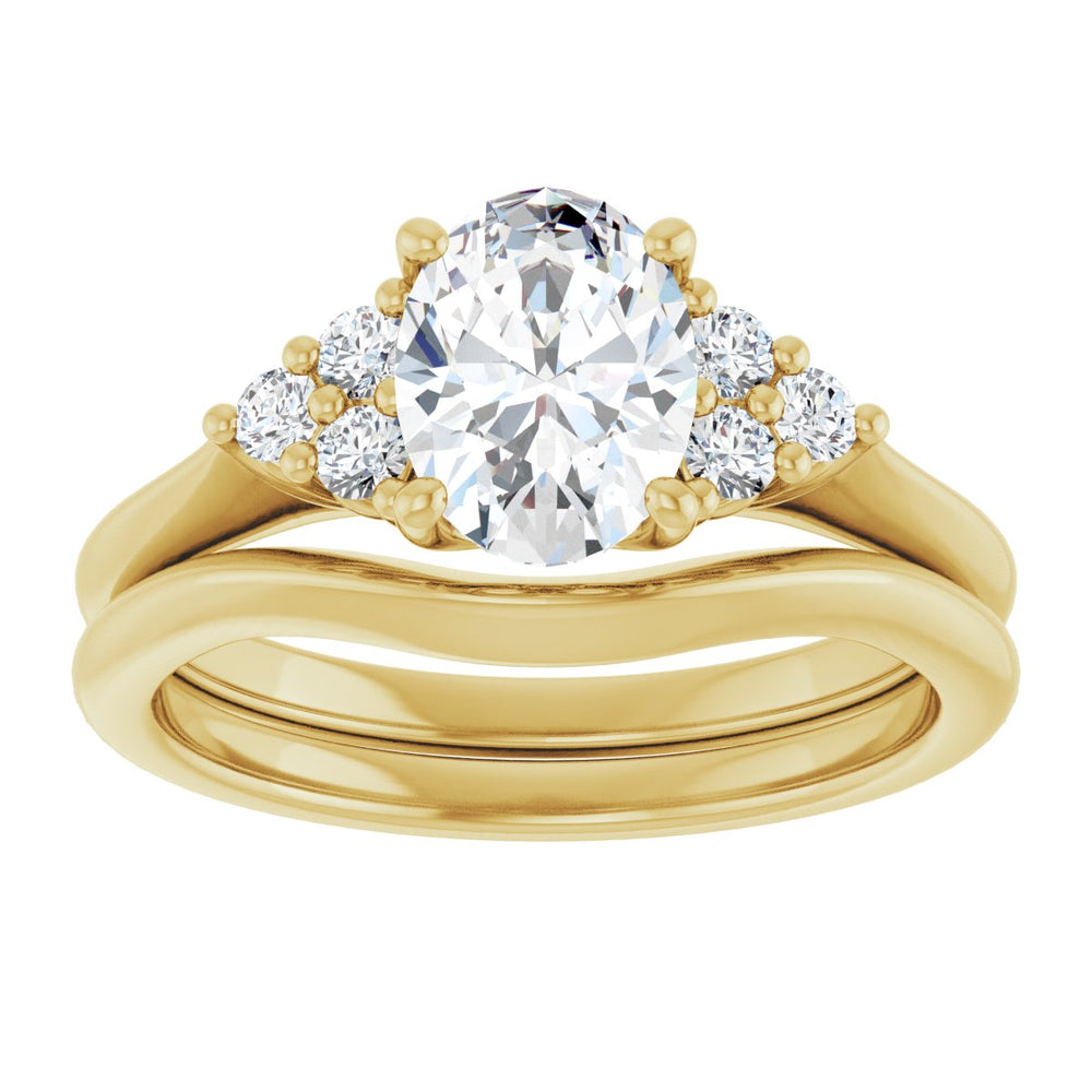 
                  
                    14K Yellow Oval 1 ct Engagement Ring
                  
                