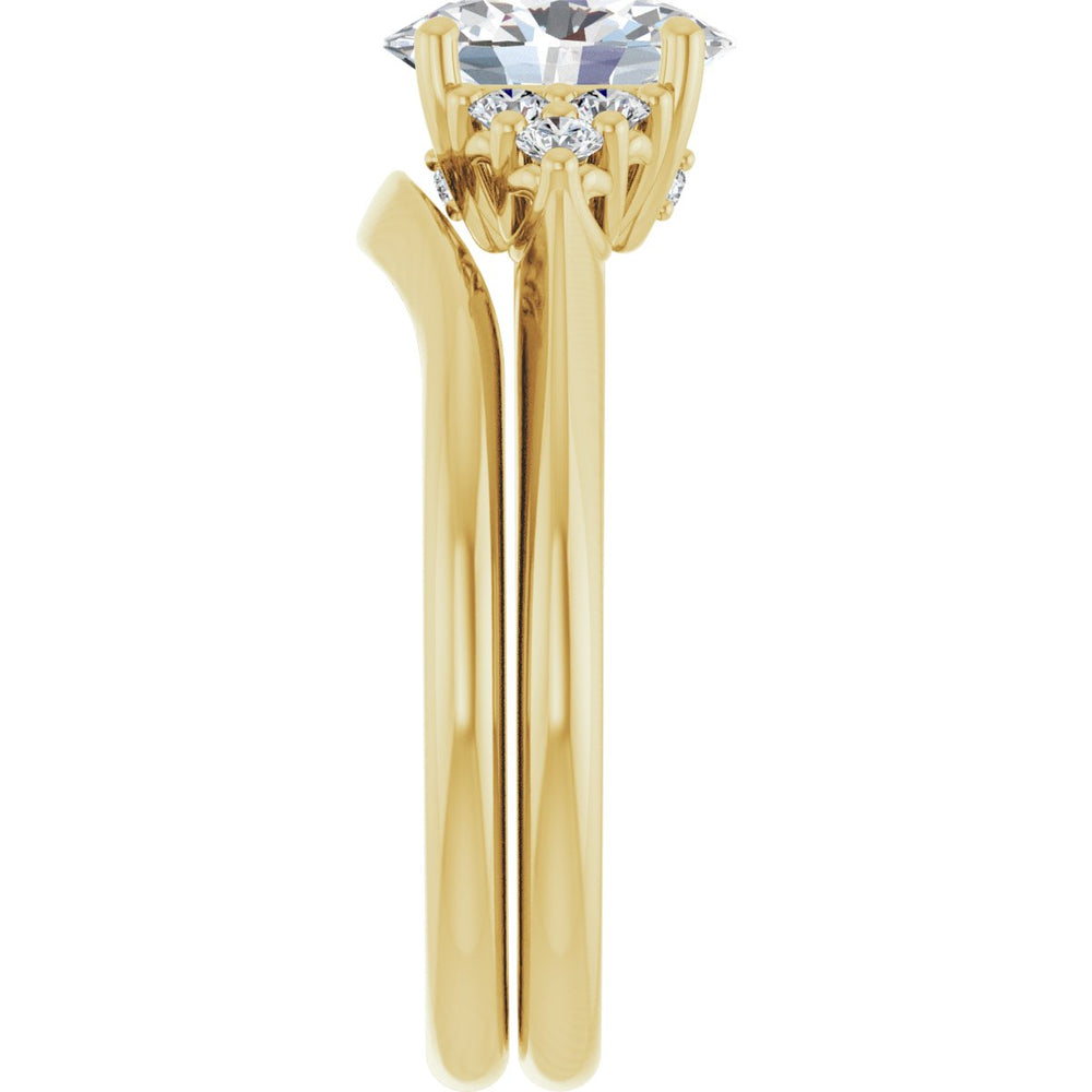 
                  
                    14K Yellow Oval 1 ct Engagement Ring
                  
                