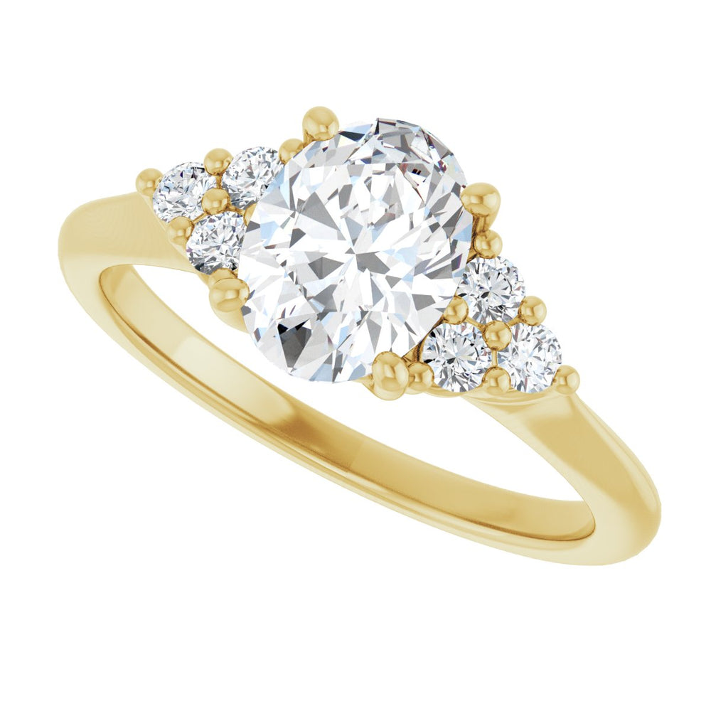 
                  
                    14K Yellow Oval 1 ct Engagement Ring
                  
                