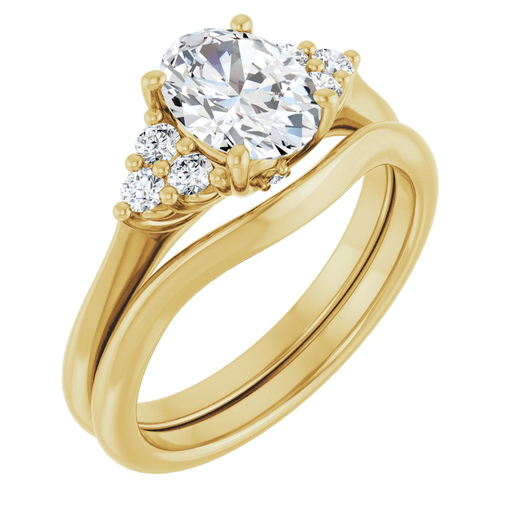 
                  
                    14K Yellow Oval 1 ct Engagement Ring
                  
                