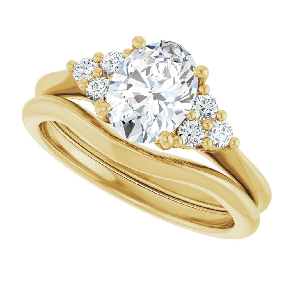 
                  
                    14K Yellow Oval 1 ct Engagement Ring
                  
                