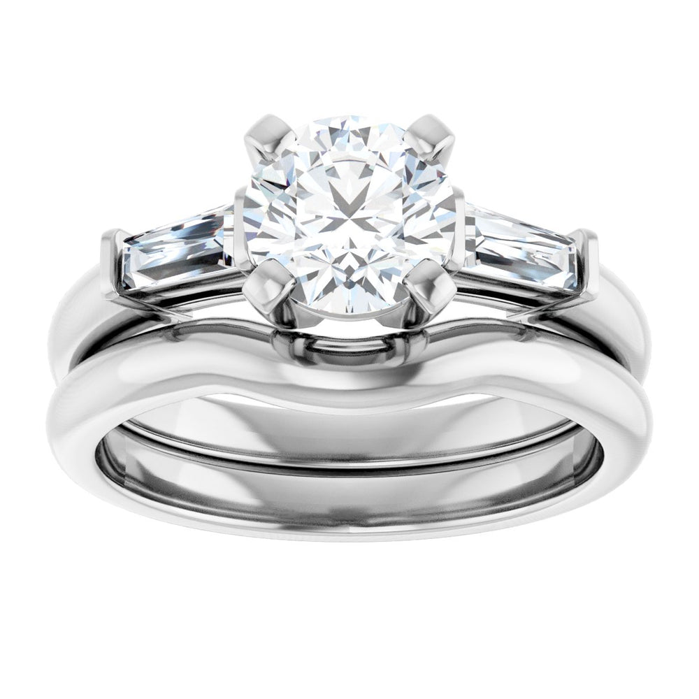 
                  
                    14K White Round 1 ct Engagement Ring
                  
                