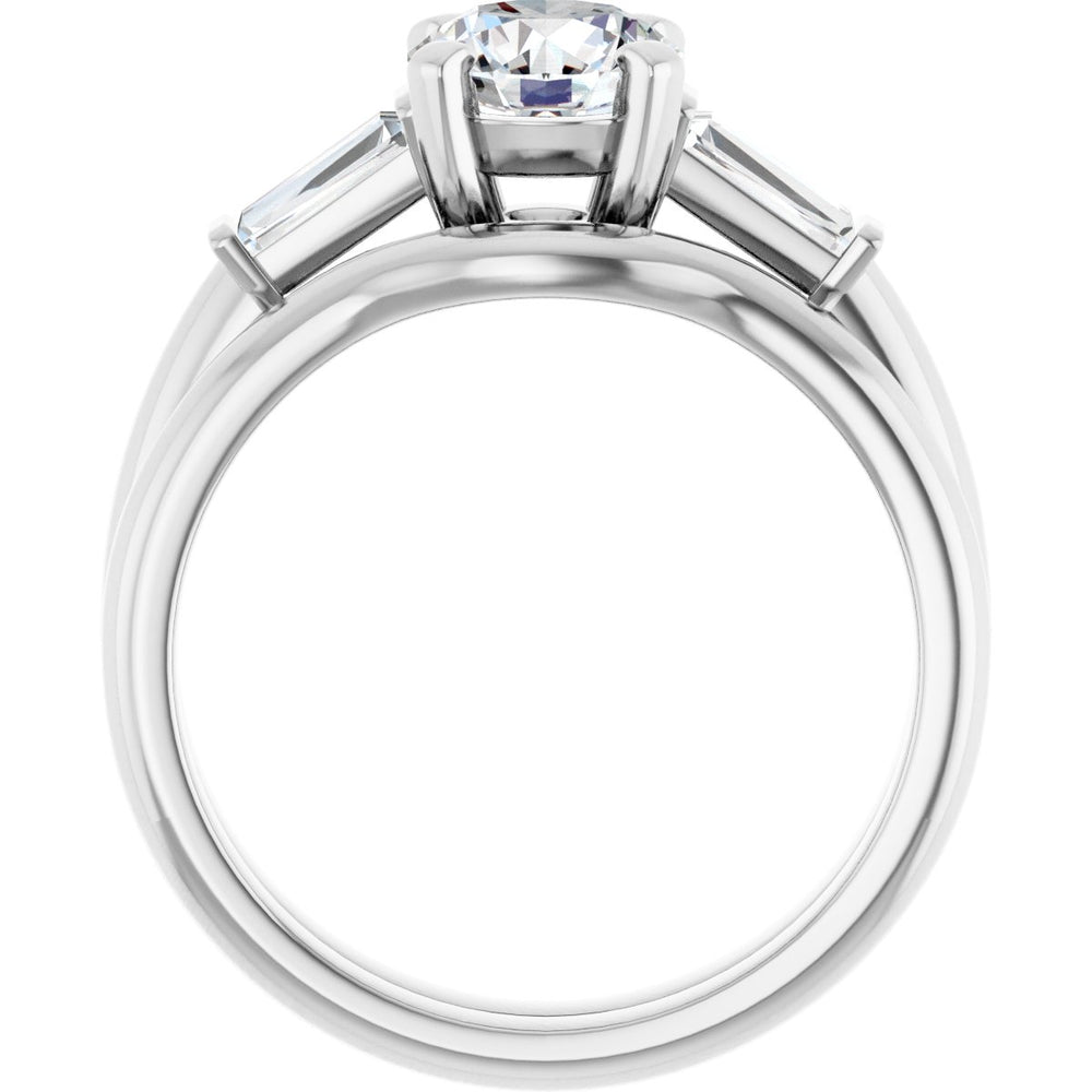 
                  
                    14K White Round 1 ct Engagement Ring
                  
                