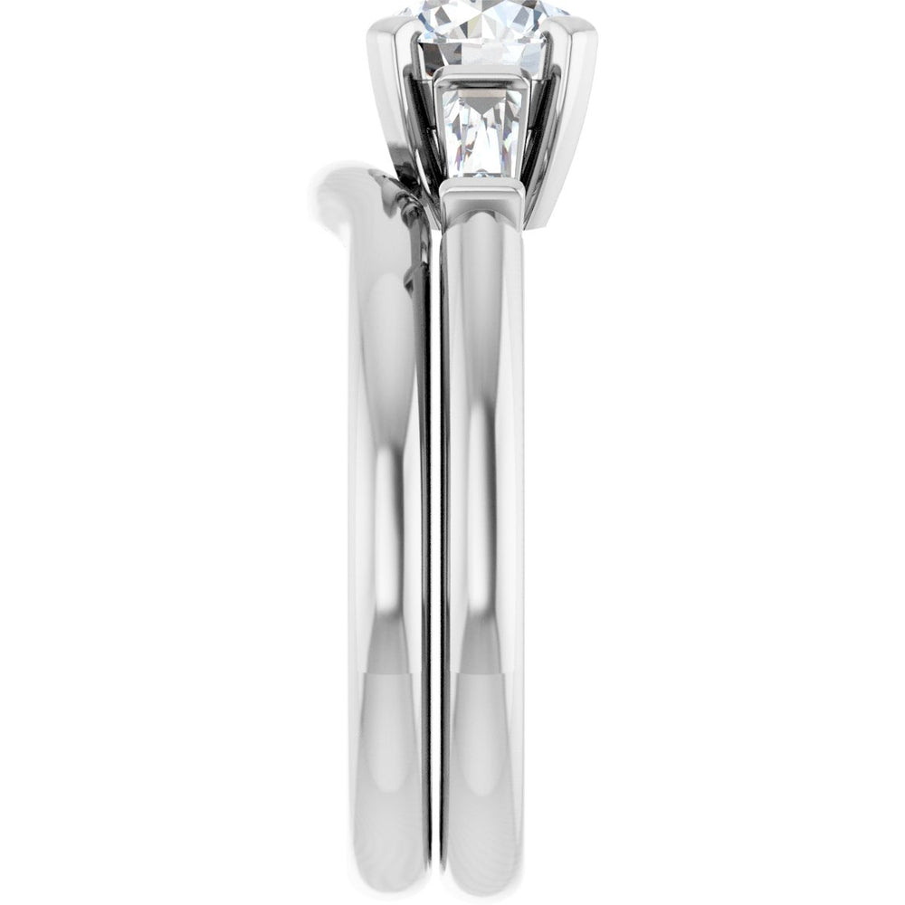 
                  
                    14K White Round 1 ct Engagement Ring
                  
                