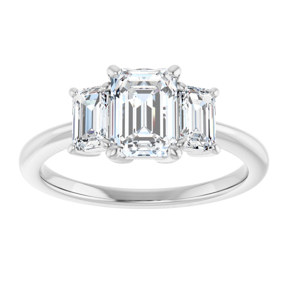 
                  
                    14K White Emerald 1 ct Engagement Ring
                  
                