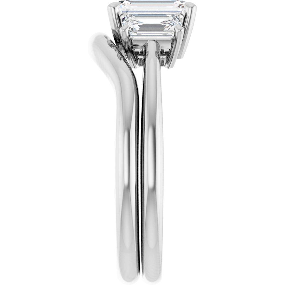 
                  
                    14K White Emerald 1 ct Engagement Ring
                  
                